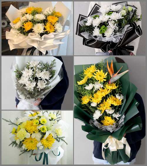 广东梅州市蕉岭县南磜镇皇佑村白事花束代送